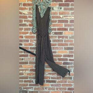 MAX STUDIO Brown/Black Jumpsuit Size Large